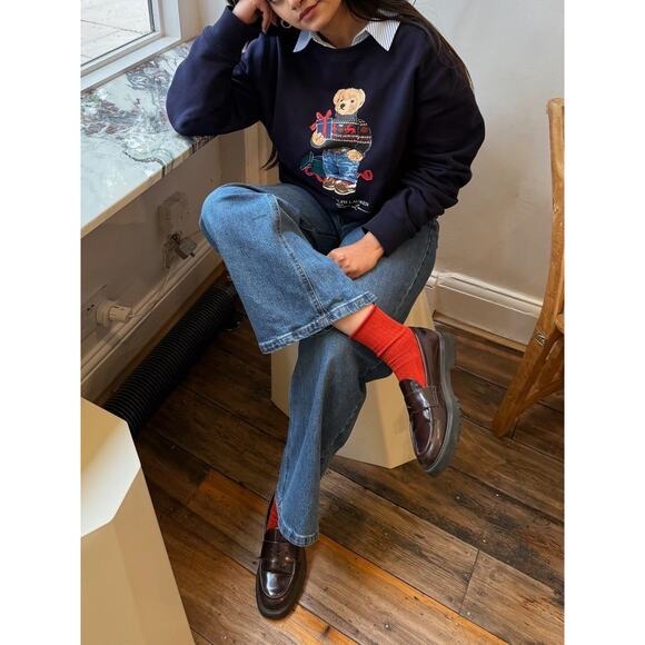 Naturalizer Cabaret Burgundy Patent Loafers | Block Heel Lug Sole Preppy Staple - Picture 14 of 16